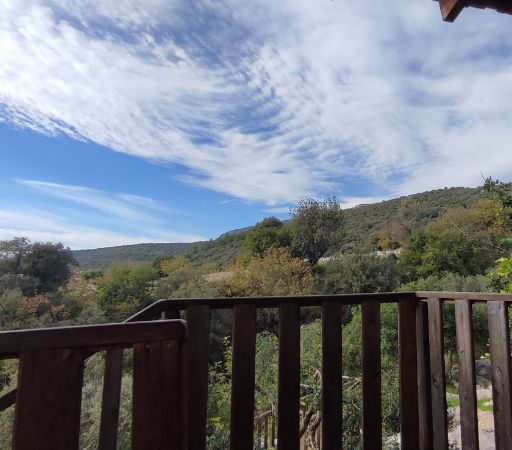santa stone house verandadan doga manzarası